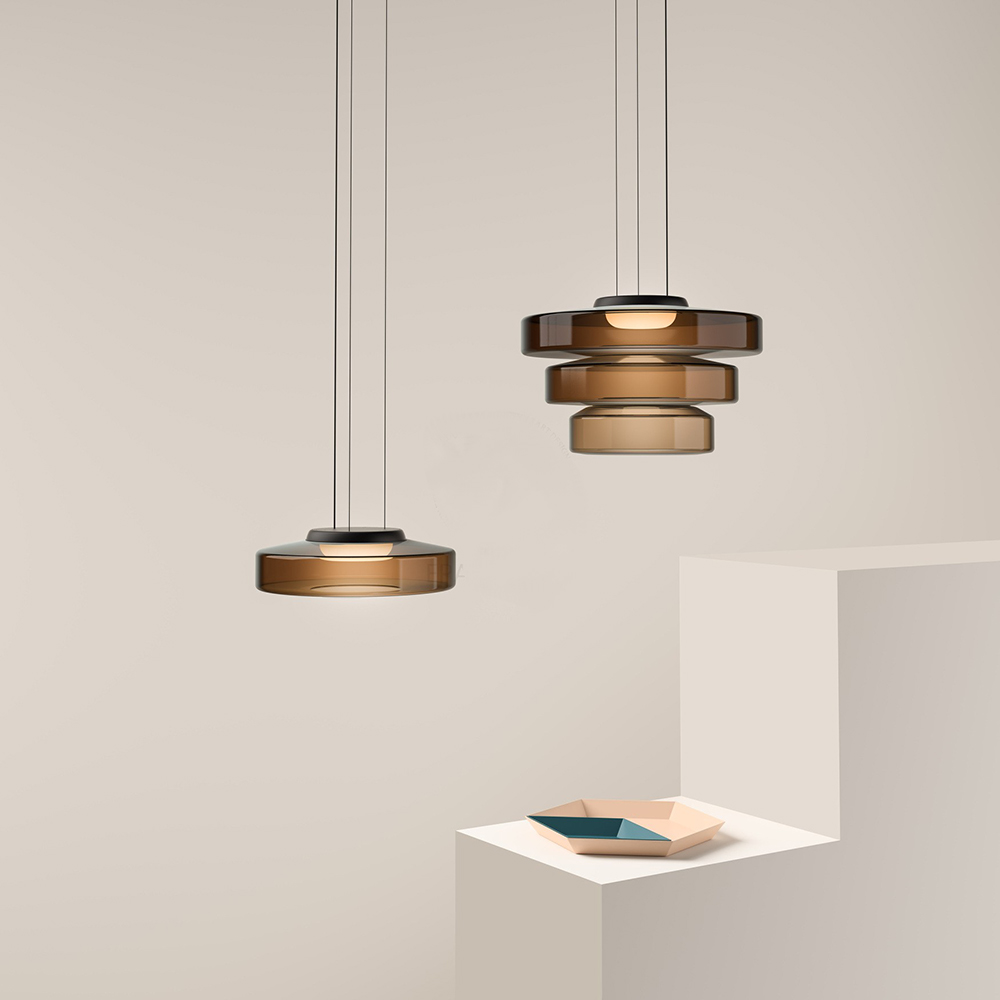 Bauhaus Layered Glass Pendant