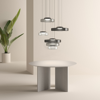 Bauhaus Layered Glass Pendant