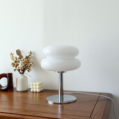 Italian Glass Egg Table Lamp