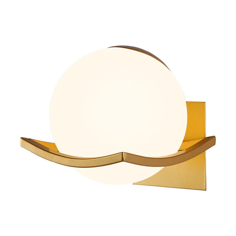 Makar Opal Globe Wall Sconce