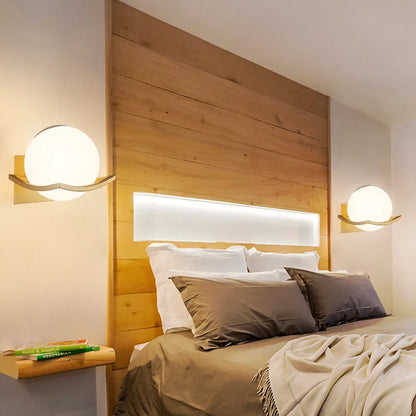 Makar Opal Globe Wall Sconce