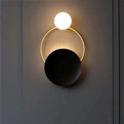 Spherical Glass Halo Wall Lamp