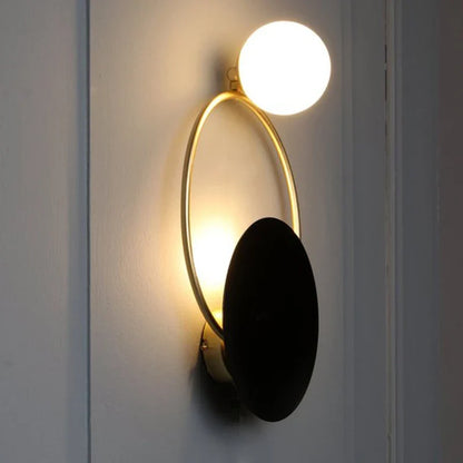 Spherical Glass Halo Wall Lamp