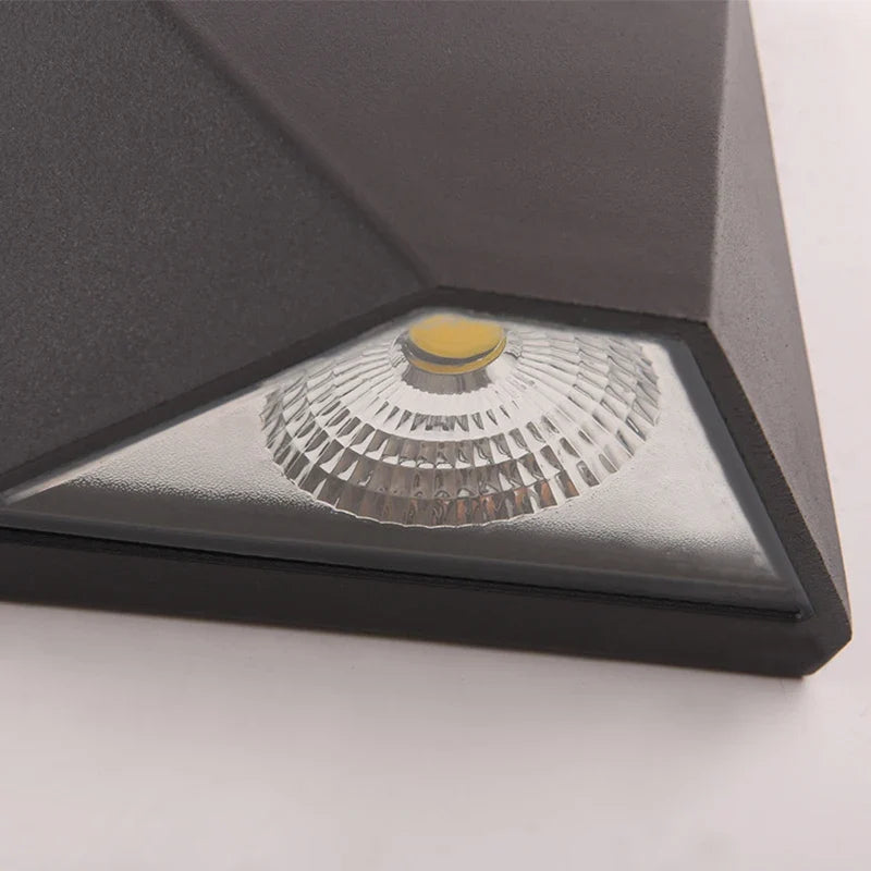 Black 5W Waterproof Wall Light