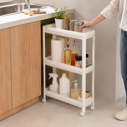 Rolling Slim Kitchen Storage Rack