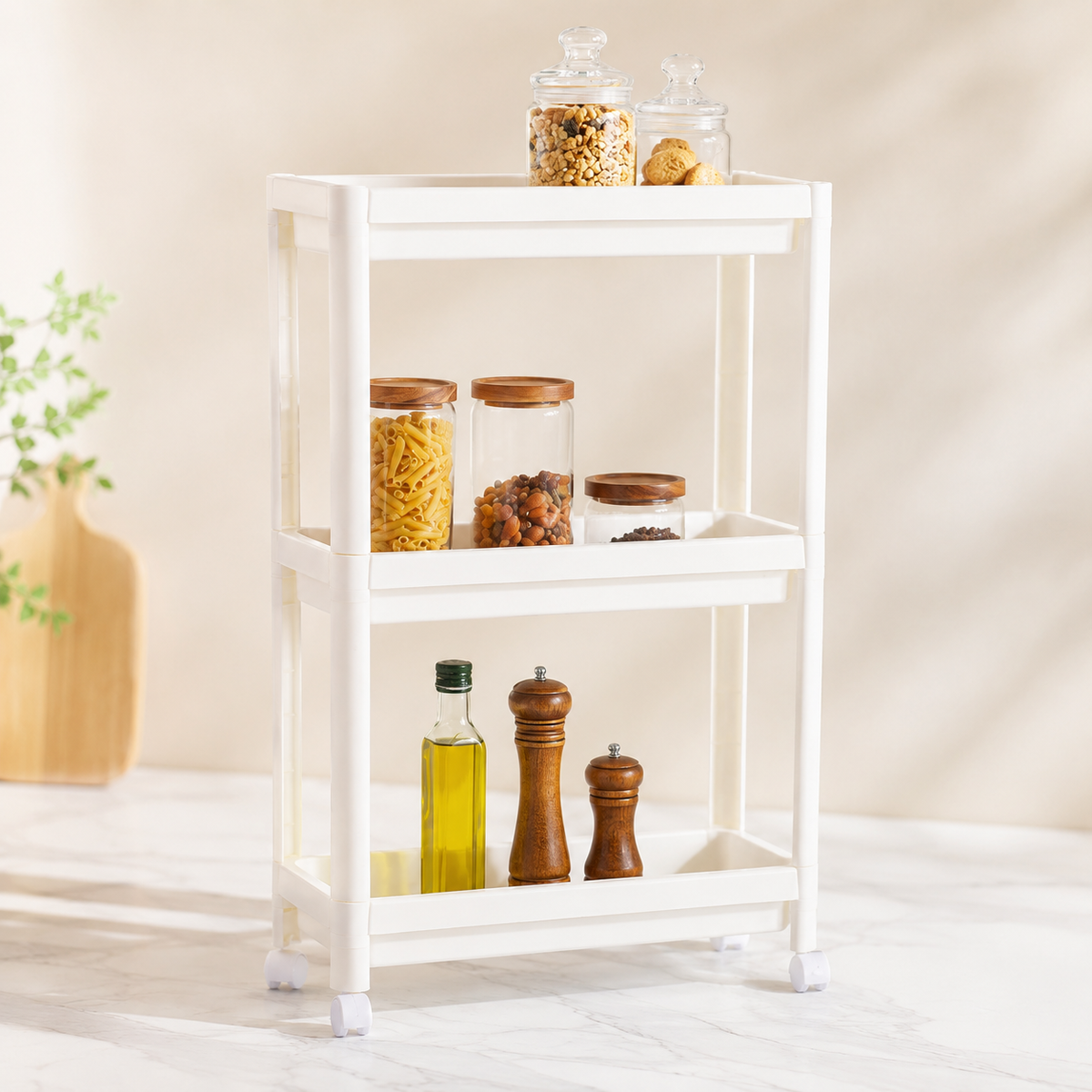 Rolling Slim Kitchen Storage Rack