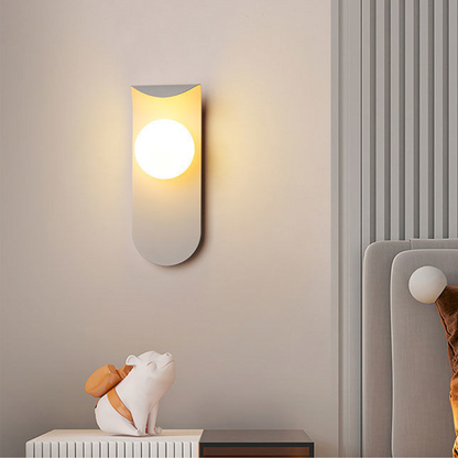 Scandinavian Curved Panel Sconce