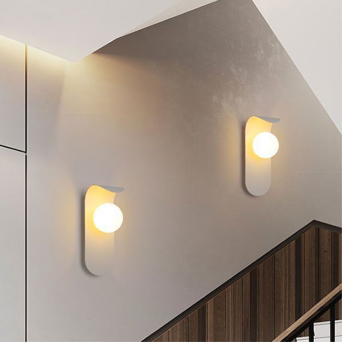 Scandinavian Curved Panel Sconce