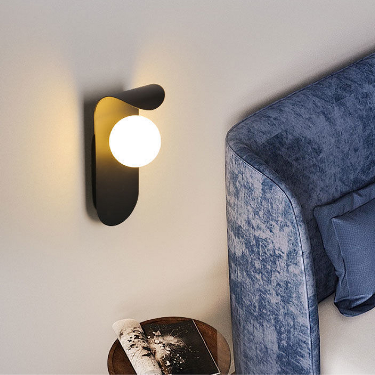 Scandinavian Curved Panel Sconce