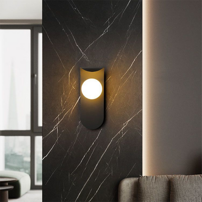 Scandinavian Curved Panel Sconce