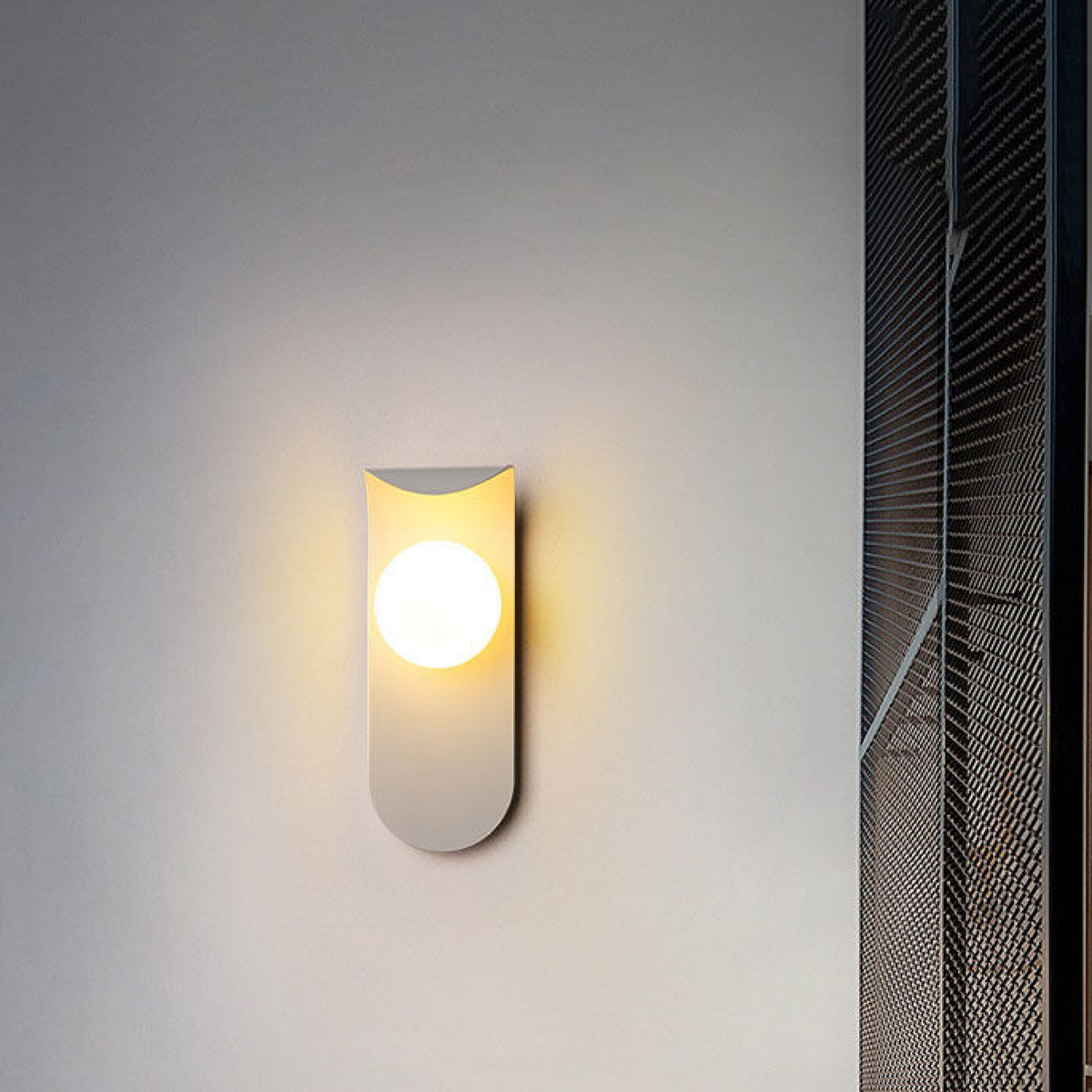 Scandinavian Curved Panel Sconce