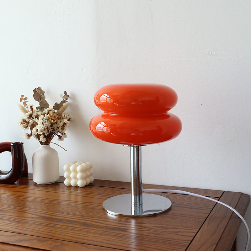 Italian Glass Egg Table Lamp