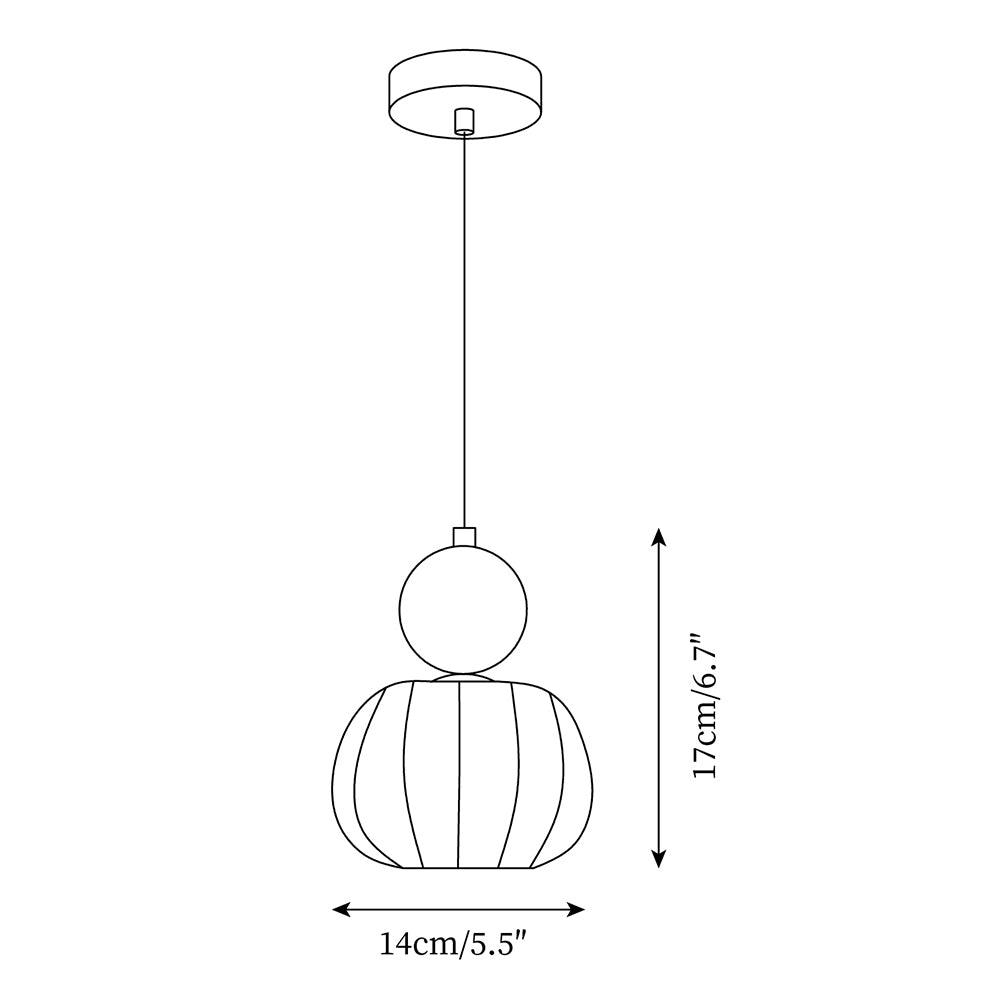 Yedra Organic Acrylic Pendant