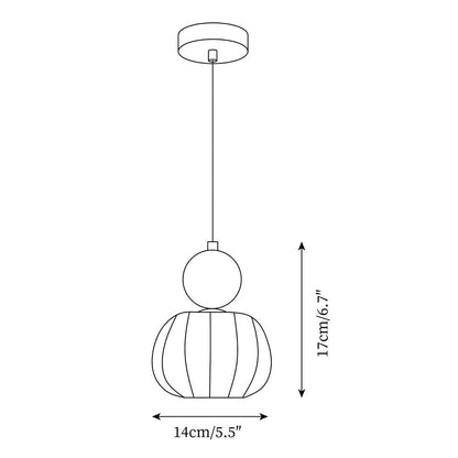Yedra Organic Acrylic Pendant