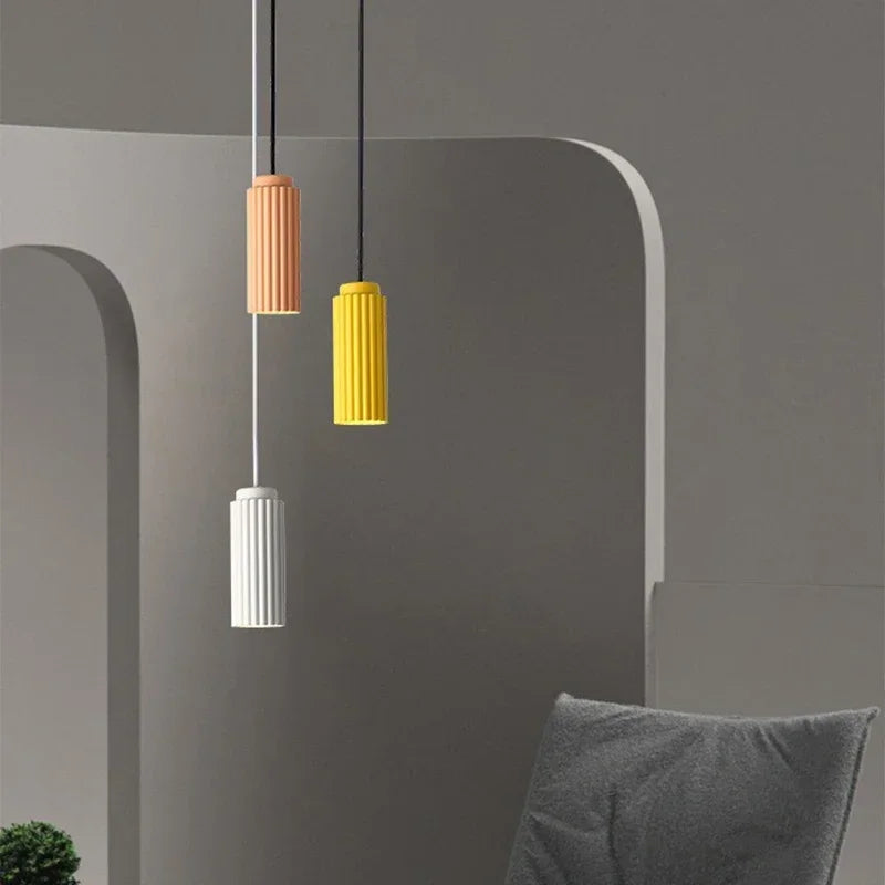 NordicGlow Fluted Pendant Light