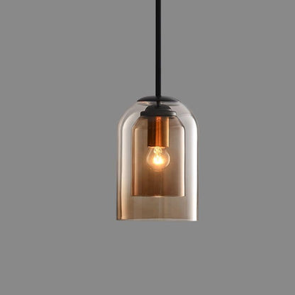 Coloured Glass Pendant Lamp