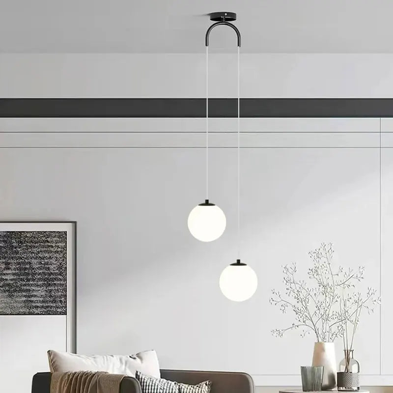 Luna Opal Globe Pendant Light