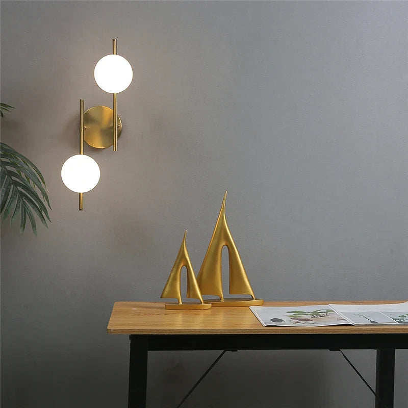 Astra Gold Globe Wall Light