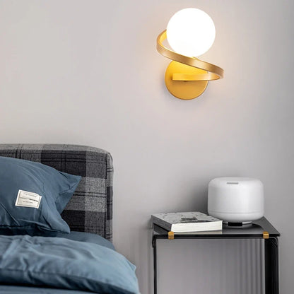 Astra Spiral Globe Wall Light