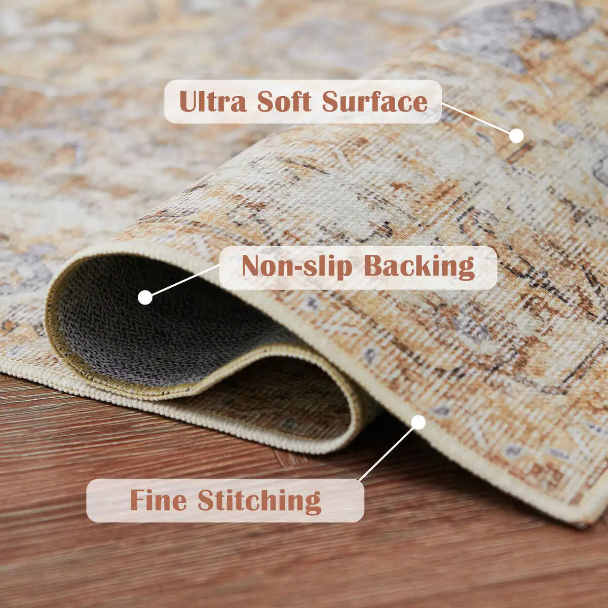 Heritage Medallion Foldable Rug