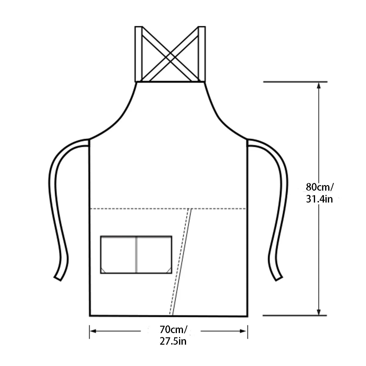 WorkEase Split Skirt Apron