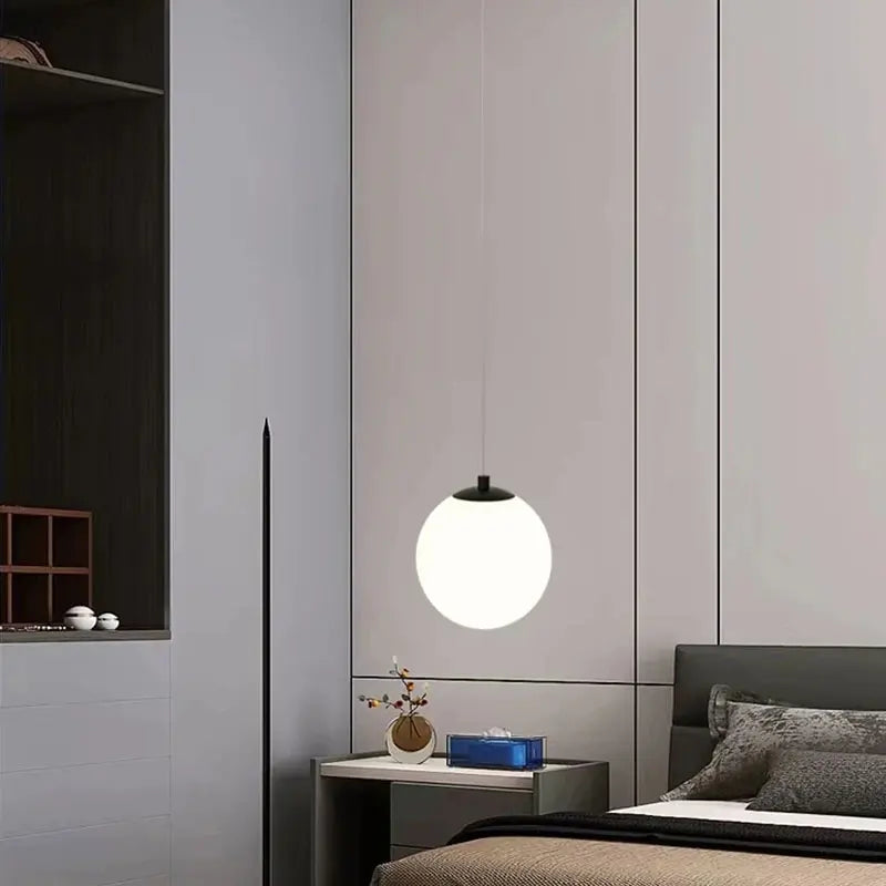 Luna Opal Globe Pendant Light
