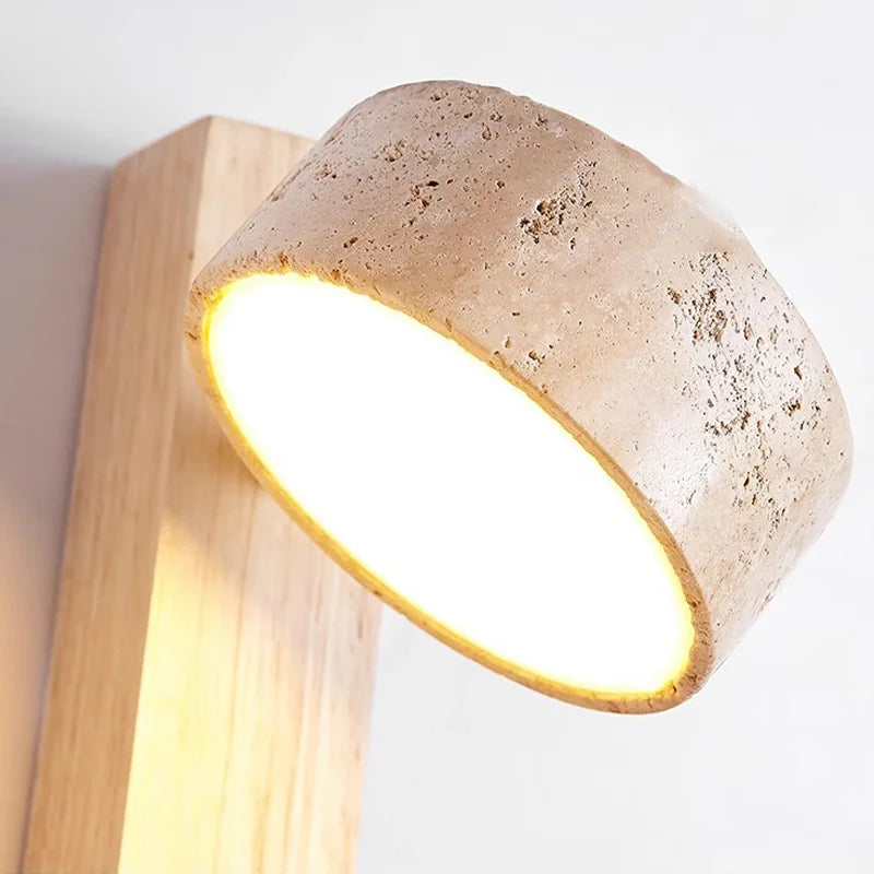 Travertine Headboard Wall Lamp