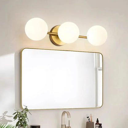 Triple Globe Glass Wall Light