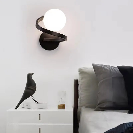 Astra Spiral Globe Wall Light