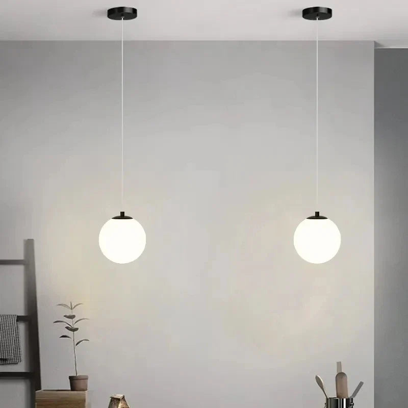 Luna Opal Globe Pendant Light
