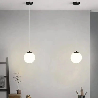 Luna Opal Globe Pendant Light