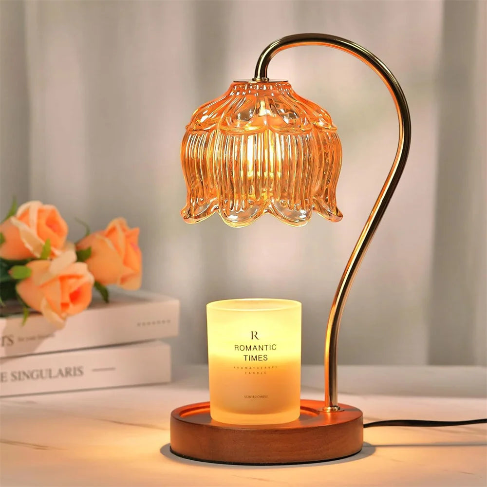 Petal Glass Candle Warmer Lamp