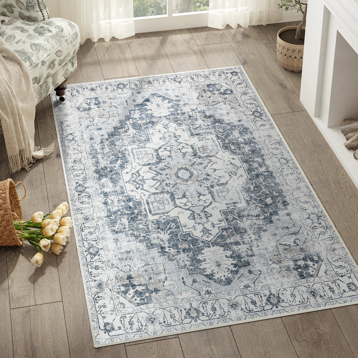 Heritage Medallion Foldable Rug