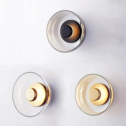 Nordic Round Glass Wall Sconce
