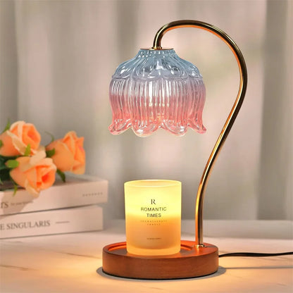 Petal Glass Candle Warmer Lamp