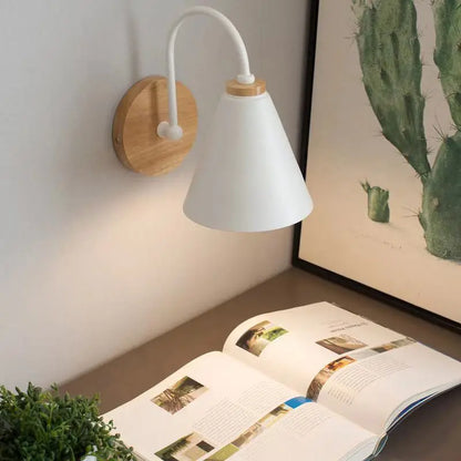 Nordic Beam Wood and Iron Sconce