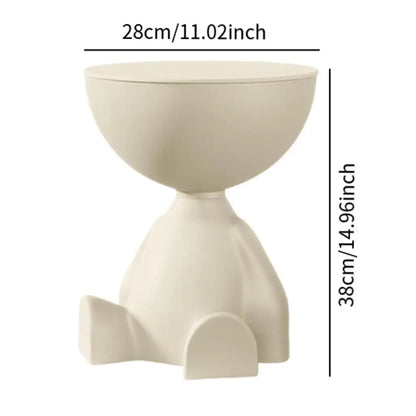 Bear Side Table with Storage