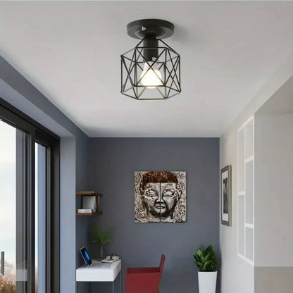 Geometric Cage Ceiling Light