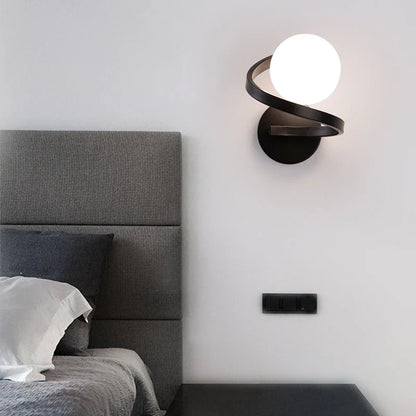 Astra Spiral Globe Wall Light