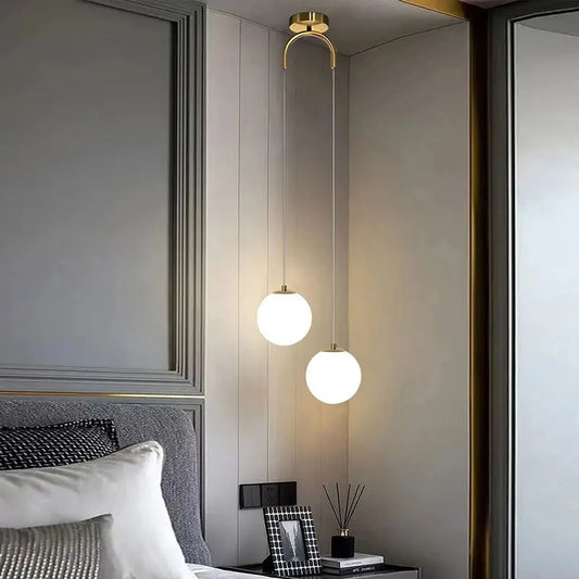 Luna Opal Globe Pendant Light