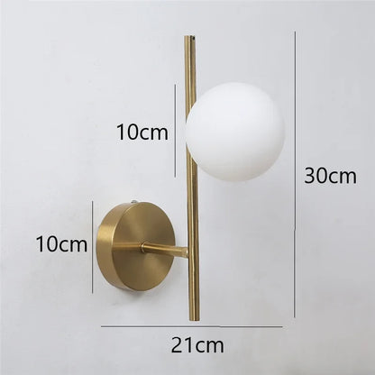 Astra Gold Globe Wall Light