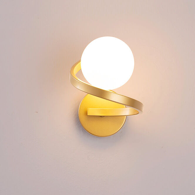 Astra Spiral Globe Wall Light
