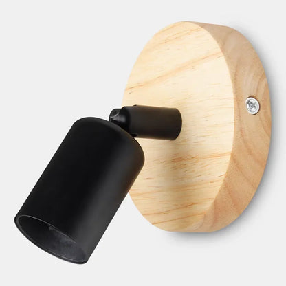 Vintage Adjustable Wood Sconce