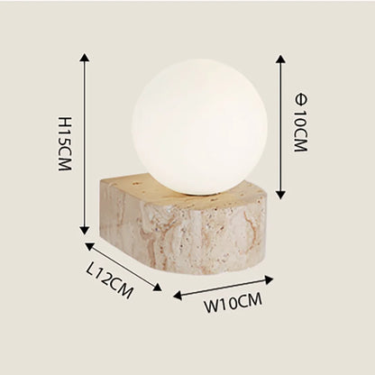 Yellow Travertine Wall Sconce