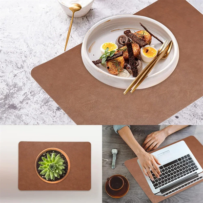 DuoMat Faux Leather Placemats