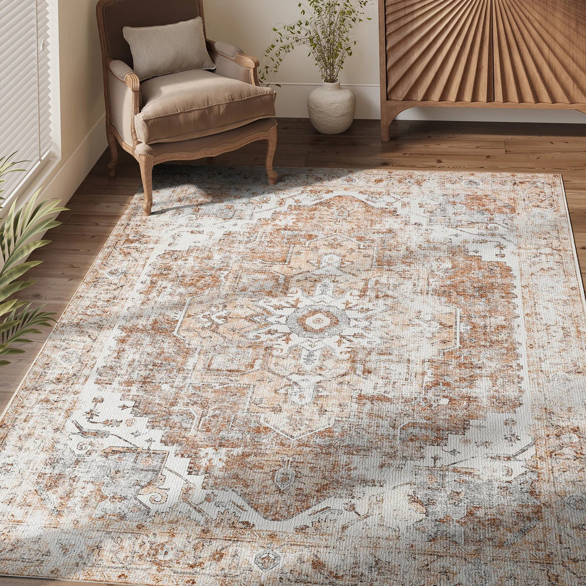 Heritage Medallion Foldable Rug