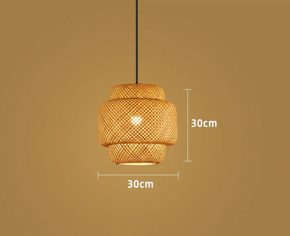 Handwoven Bamboo Pendant Lamp
