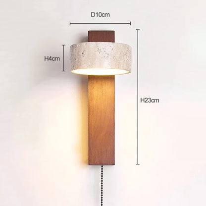 Travertine Headboard Wall Lamp
