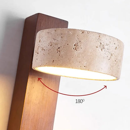 Travertine Headboard Wall Lamp