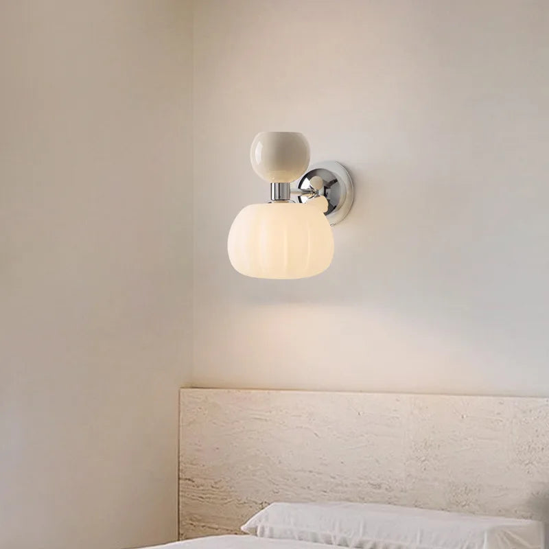 Nordic Pumpkin Glass Wall Lamp